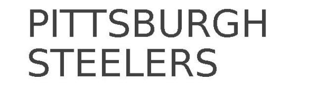 PITTSBURGH STEELERS