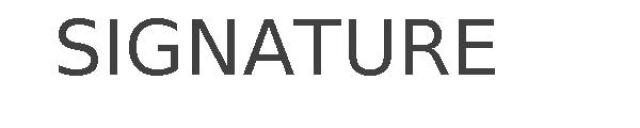 SIGNATURE