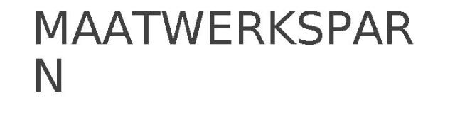 MAATWERKSPAREN
