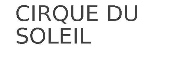 CIRQUE DU SOLEIL
