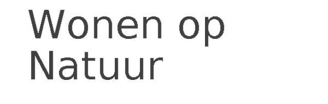 Wonen op Natuur