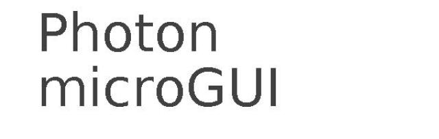 Photon microGUI