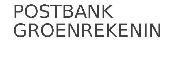 POSTBANK GROENREKENING