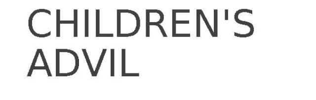 CHILDREN'S ADVIL