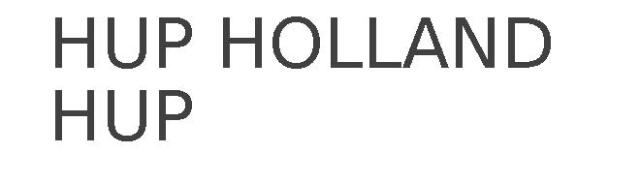 HUP HOLLAND HUP