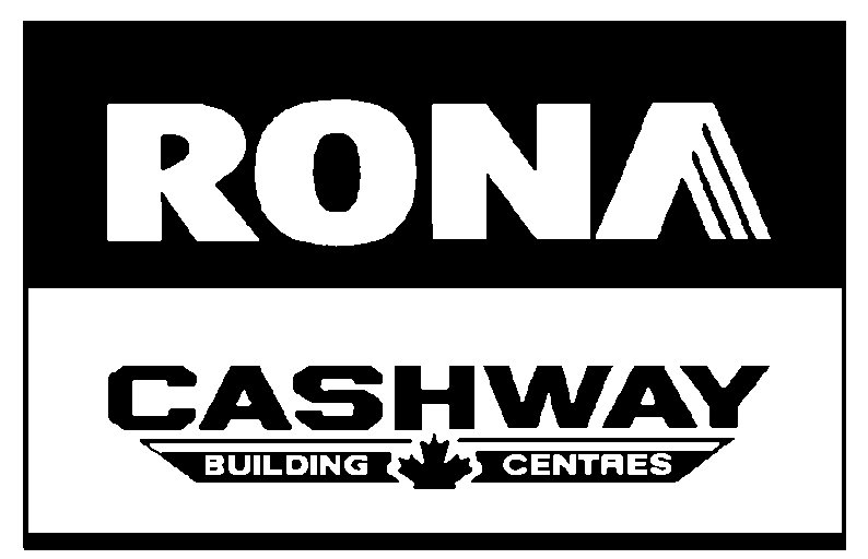 RONA CASHWAY BUILDING CENTRES (BLACK & WHITE BLOCK DESIGN)