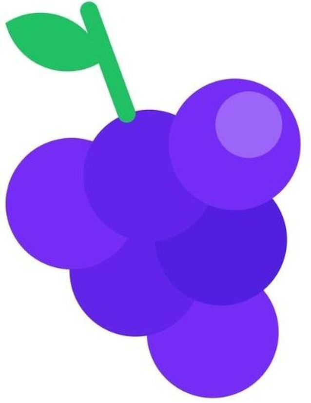 DESSIN DE RAISIN STYLISÉ