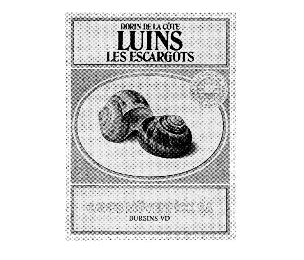 DORIN DE LA CôTE LUINS LES ESCARGOTS CAVES MöVENPiCK SA BURSINS VD