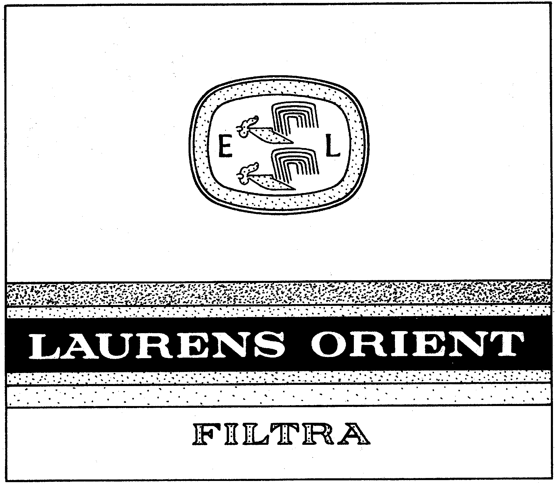 E L LAURENS ORIENT FILTRA ((Schwarzer Rahmen, Balken und Kreis))