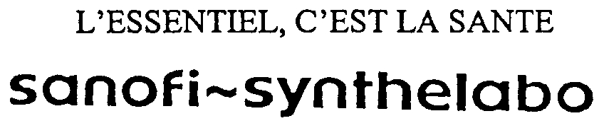L' ESSENTIEL, C' EST LA SANTE sanofi~synthelabo