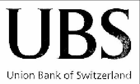 U B S - UNION BANK OF SWITZERLAND