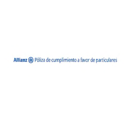 Allianz Póliza de cumplimiento a favor de particulares