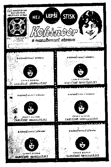 Kohinoor,obrázek na patentky