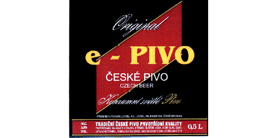 Original e - PIVO ČESKÉ PIVO CZECH BEER KONZUMNÍ SVĚTLÉ PIVO