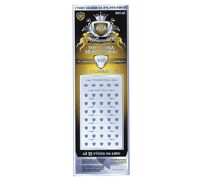 klub milionářú TOP VÝHRA 20.000.000 Kč