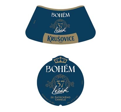 BOHÉM 37 Ležák KRUŠOVICE 1581 ZE ŽATECKÉHO CHMELE