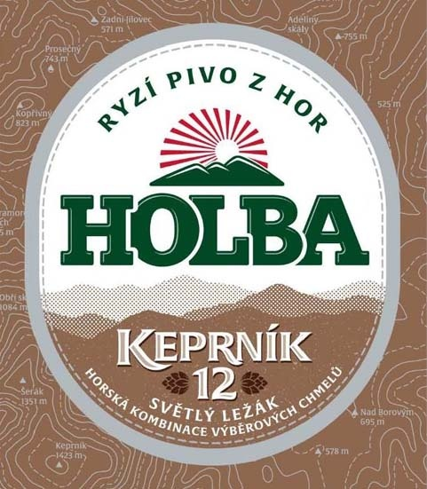RYZÍ PIVO Z HOR HOLBA KEPRNÍK 12 SVĚTLÝ LEŽÁK HORSKÁ KOMBINACE VÝBĚROVÝCH CHMELŮ