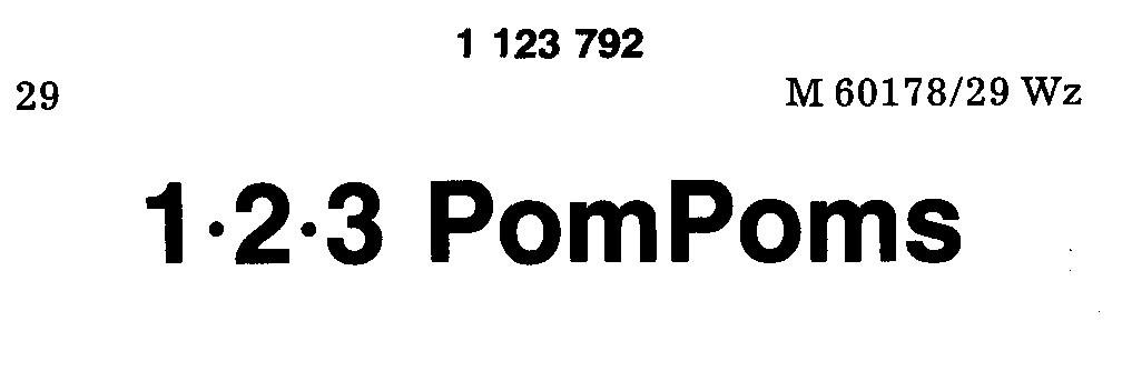 1 2 3 PomPoms