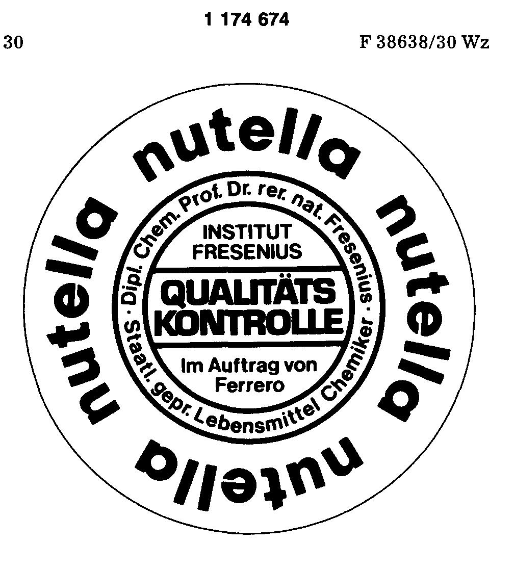 nutella INSTITUT FRESENIUS QUALITÄTSKONTROLLE Im Auftrag von Ferrrero Dipl. Chem. Prof. Dr. rer. nat. Fresenius   Staatl. gepr. Lebensmittel Chemiker