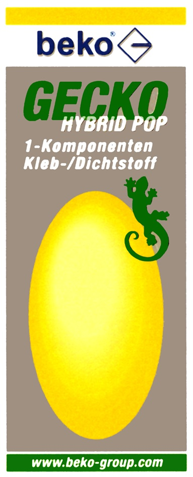 beko GECKO HYBRID POP 1-Komponenten Kleb-/Dichtstoff