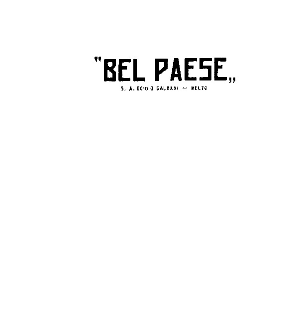 "BEL PAESE"