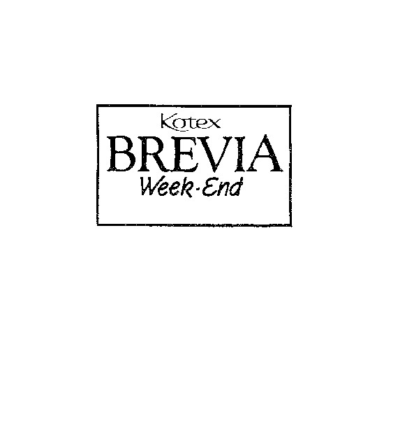 Kotex BREVIA Week-End