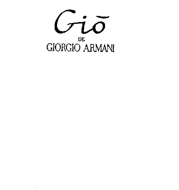 Gio DE GIORGIO ARMANI