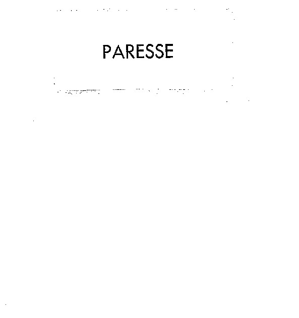 PARESSE