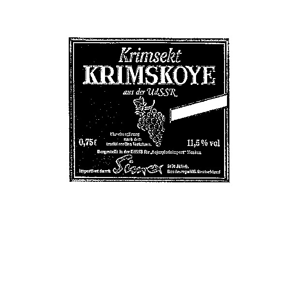 KRIMSEKT KRIMSKOYE AUS DER UDSSR