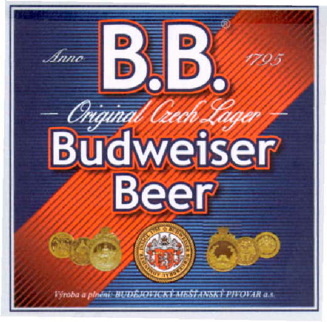 B.B. Budweiser Beer Original Czech Lager