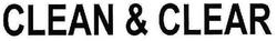 CLEAN & CLEAR