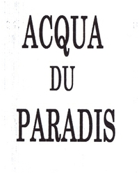 ACQUA DU PARADIS
