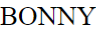BONNY