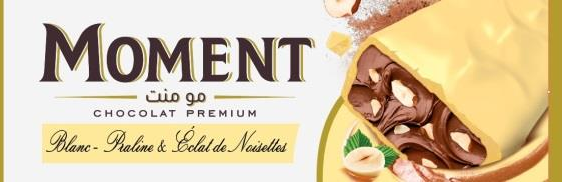 moment barre blanc praline éclat de noisette