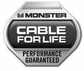 MONSTER CABLE FOR LIFE PERFORMANCE GUARANTEED