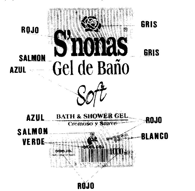 S'NONAS GEL DE BAÑO SOFT BATH & SHOWER GEL