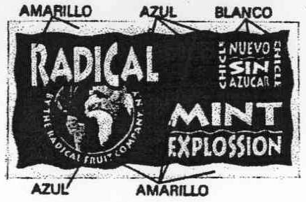 RADICAL MINT EXPLOSSION CHICLE NUEVO SIN AZUCAR