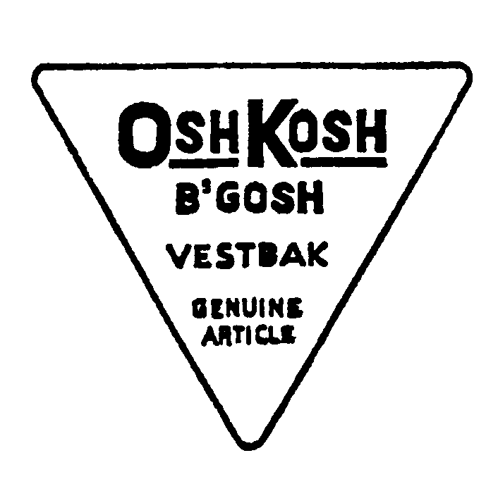 OSHKOSH B'GOSH VESTBAK GENUINE ARTICLE