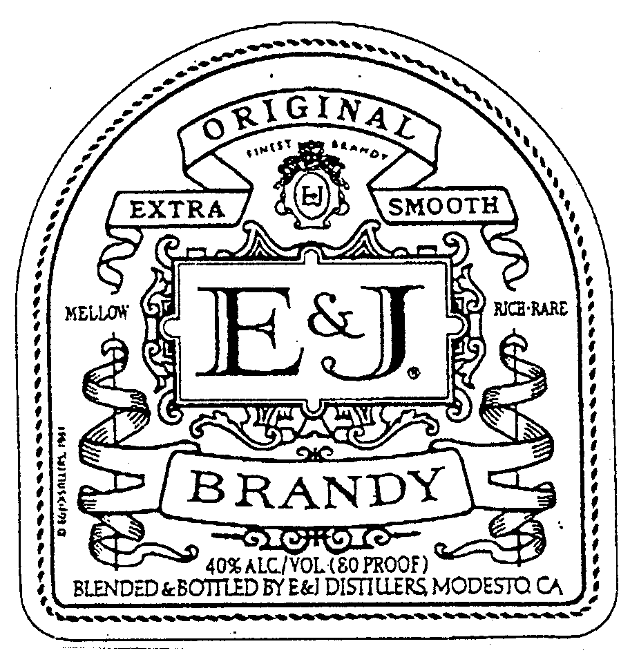 E&J BRANDY, ORIGINAL EXTRA SMOOTH
