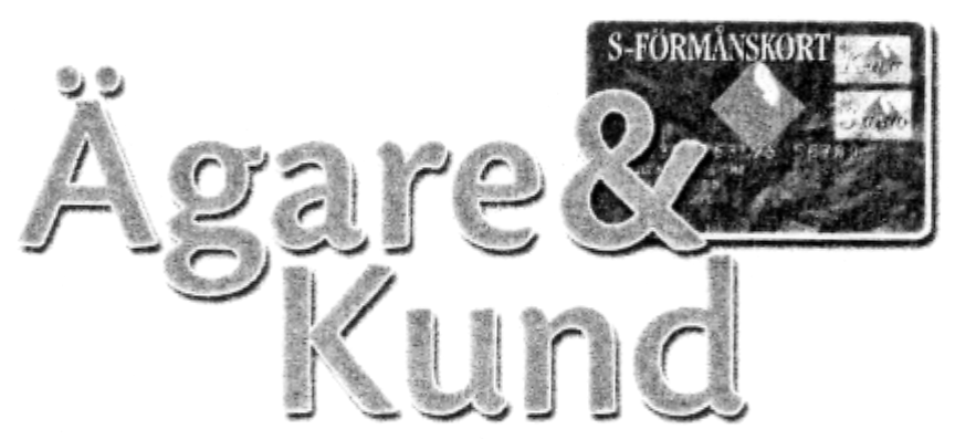 Ägare & Kund S-FÖRMÅNSKORT