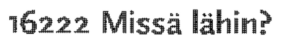 16222 Missä lähin?