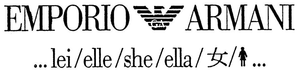 EMPORIO GA ARMANI ...lei/elle/she/ella/