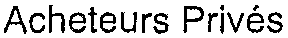 Acheteurs Privés