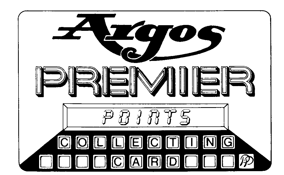 Argos PREMIER POINTS COLLECTING CARD PP