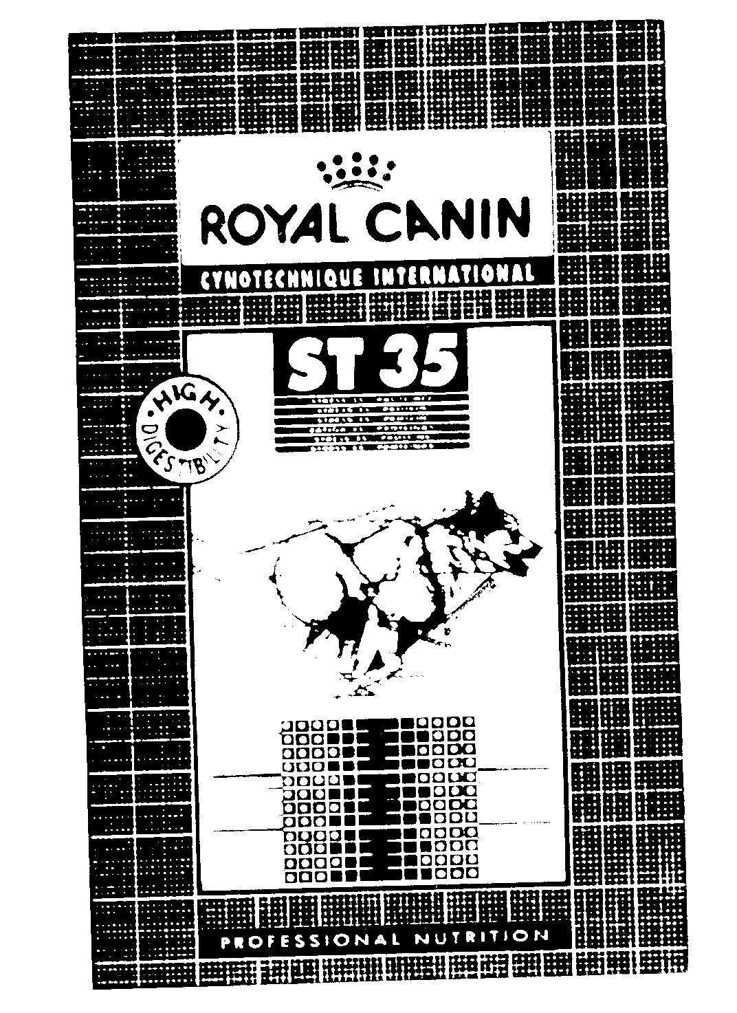 ROYAL CANIN CYNOTECHNIQUE INTERNATIONAL ST 35 HIGH DIGESTIBILITY PROFESSIONAL NUTRITION