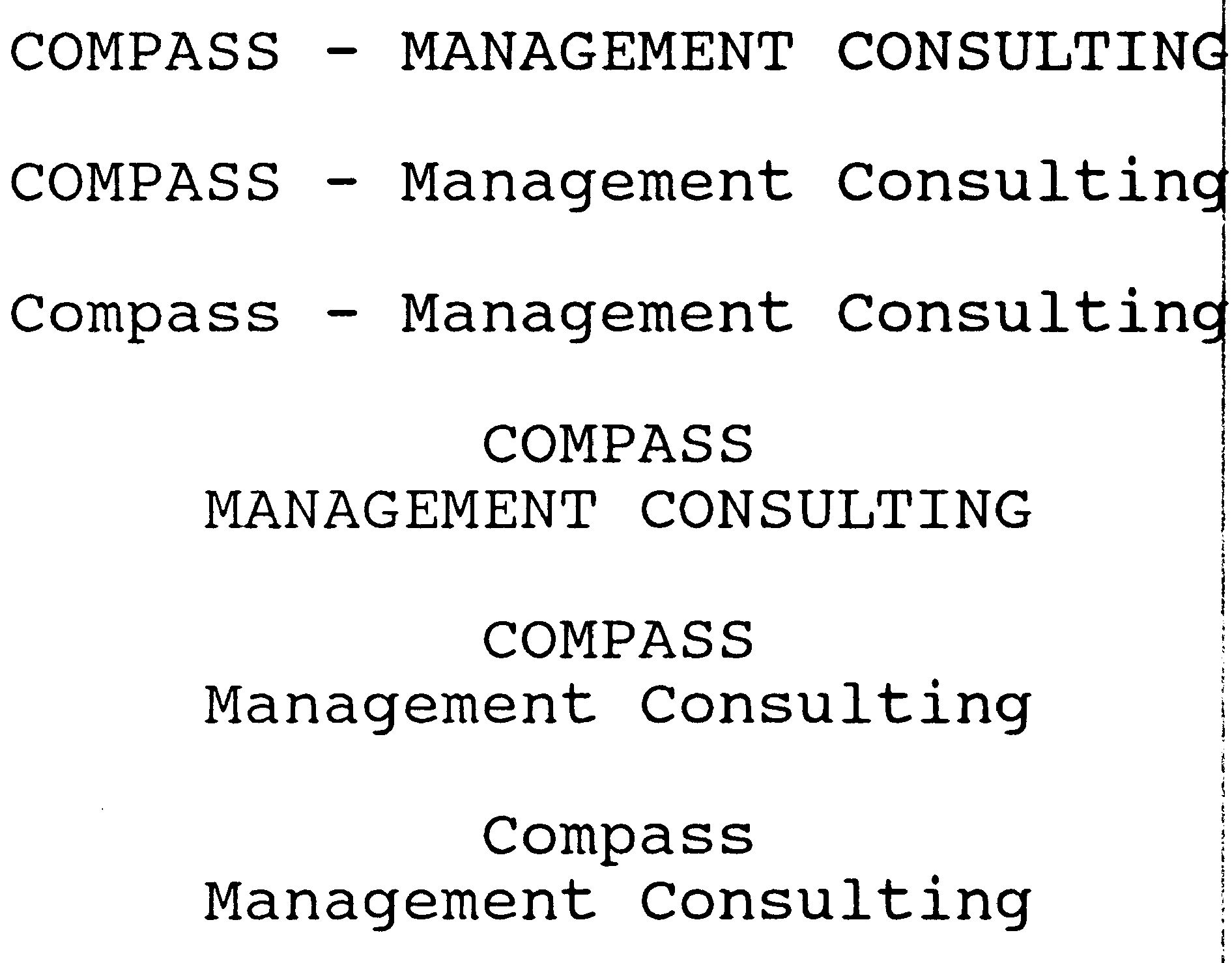 COMPASS - MANAGEMENT CONSULTING