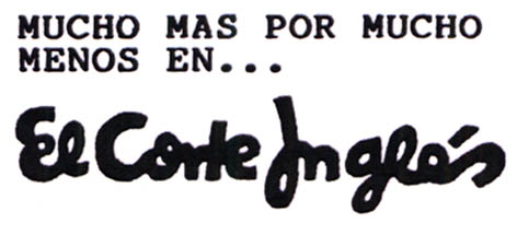 MUCHO MAS POR MUCHO MENOS EN... El Corte Inglés