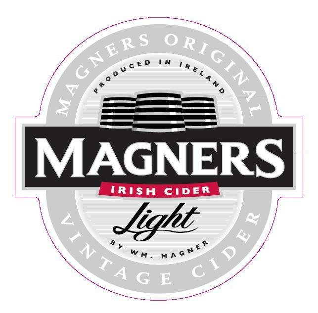 MAGNERS IRISH CIDER LIGHT produced in Ireland by W M. MAGNER MAGNERS ORIGINAL VINTAGE CIDER PRODUCED IN IRELAND