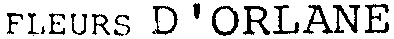 FLEURS D'ORLANE
