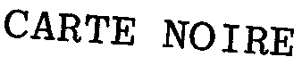 CARTE NOIRE